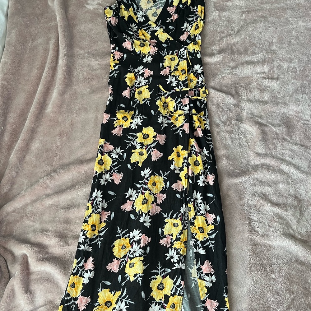 Divided floral Maxi dress, gently used.